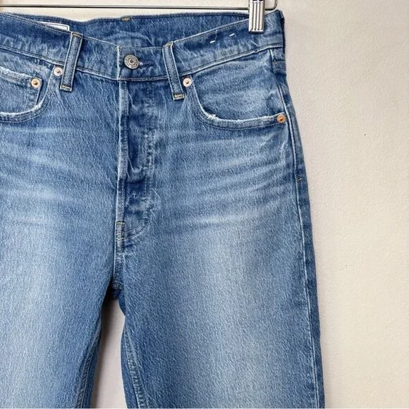 Gap Womens 26 Cheeky High Rise Straight Leg Medium Wash Jeans - Picture 5 of 16